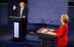 民调：美大选举行首场电辩论 希拉里占上风