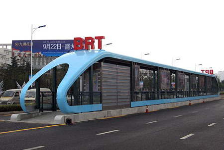 武汉首条BRT14个站名公布 道路其他配套设施