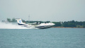 国产大型水陆两栖飞机AG600完成首次水上高速滑行试验