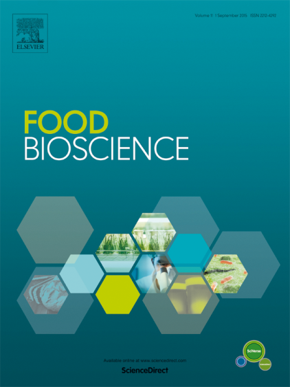 我校SCI期刊Food Bioscience首获影响因子1.9