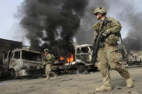 阿富汗军队空袭打死打伤38名塔利班武装分子